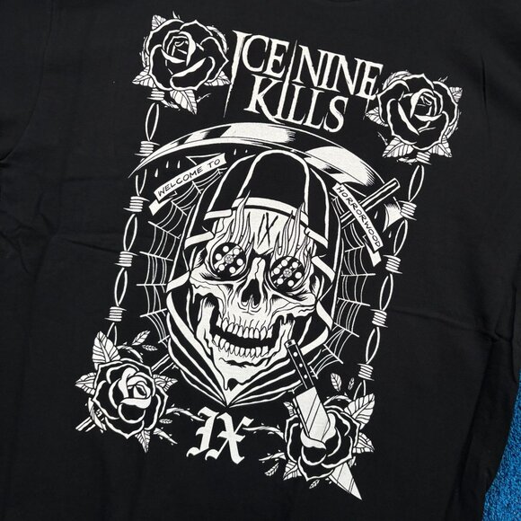 Ice Nine Kills “Welcome To Horrowood” Heavy Metal Band Graphic T-Shirt Size Extr - Picture 4 of 4